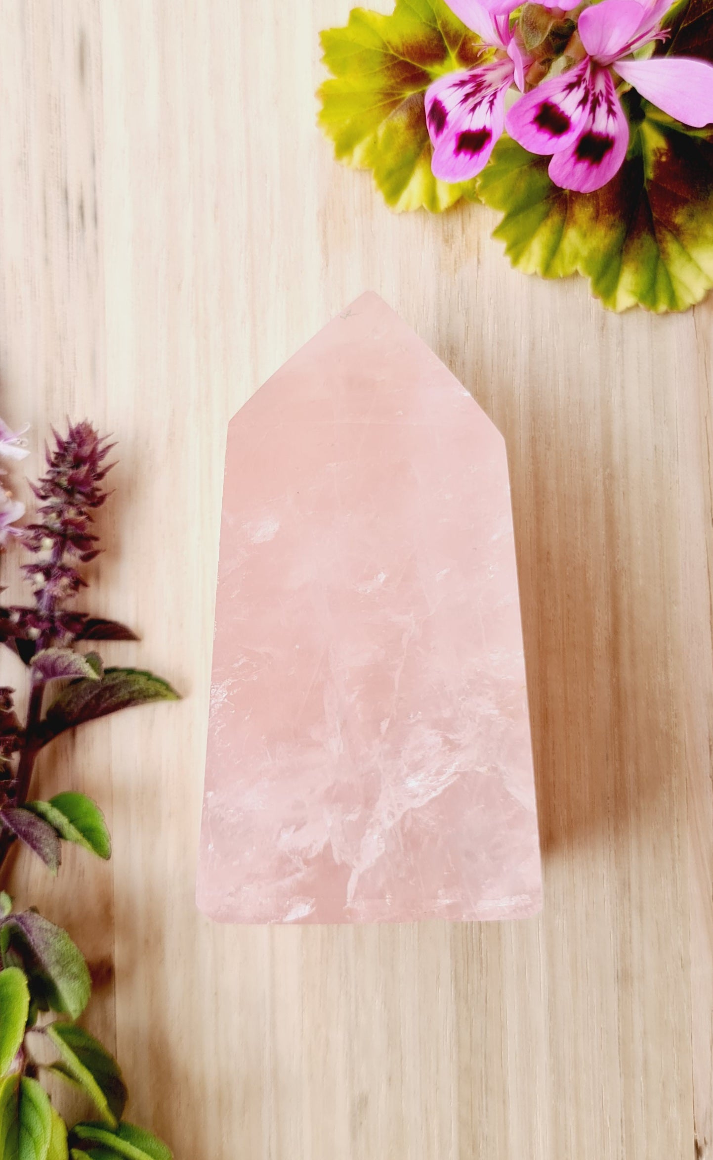 Rose Quartz Obelisk Crystal