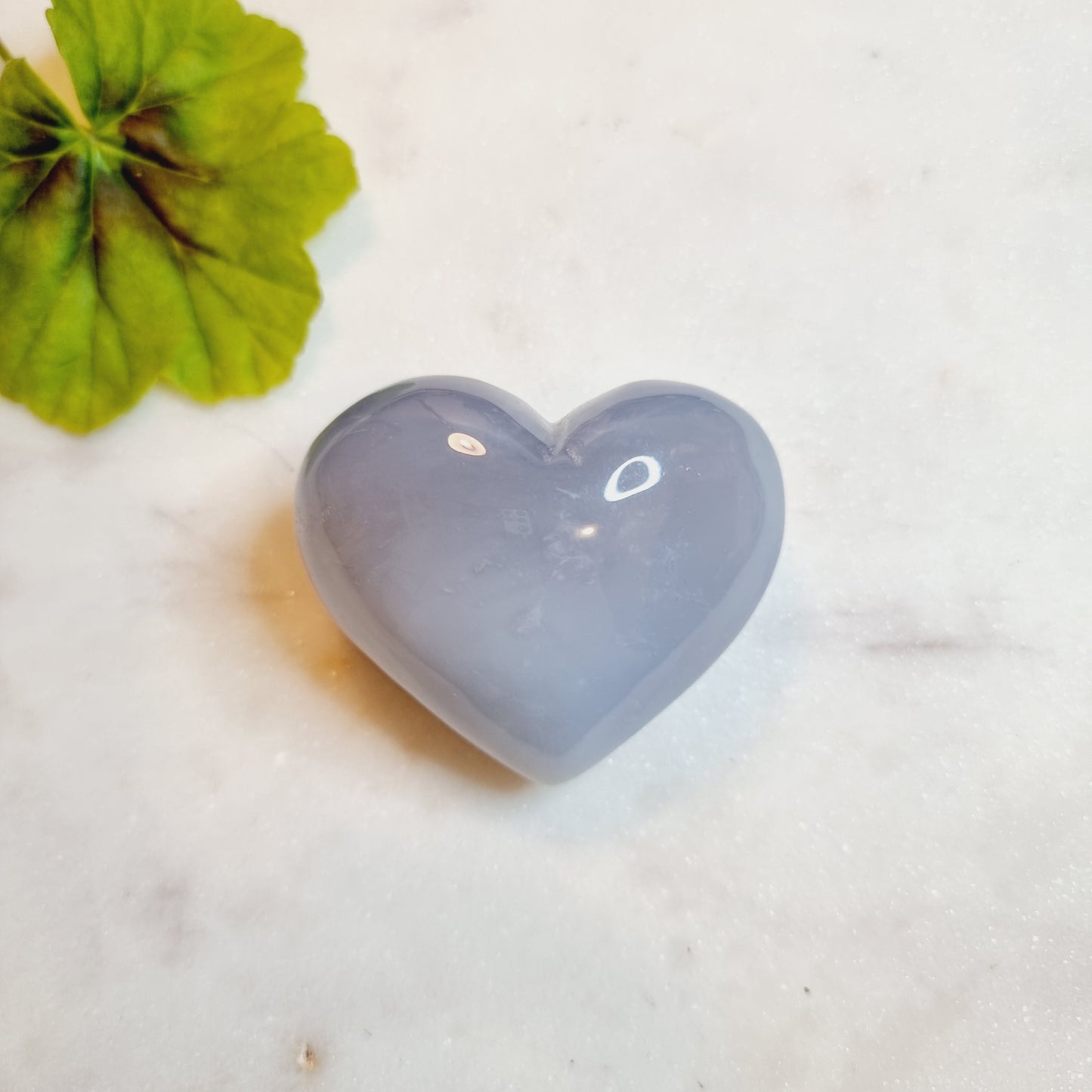 Blue Chalcedony Heart